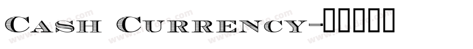 Cash Currency字体转换